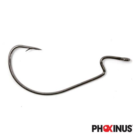 Phoxinus EWG Offset Worm Hooks - Weedless Fishing Hooks - Wrasse, Perch ...