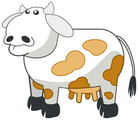 Clipart - Colour Cow 3