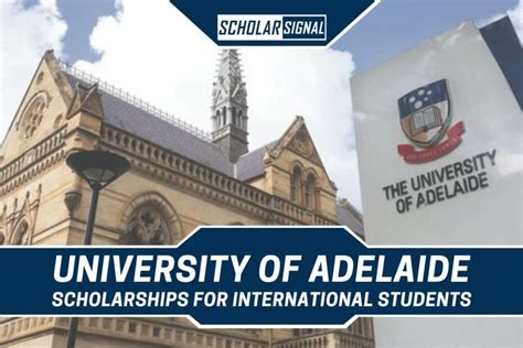 University of Adelaide Scholarships for International Students 2024 ...