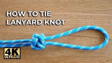 The SUPER EASY LANYARD KNOT - ⭐️4K Video ⭐️ | Lanyard knot, Knots, Friendship knot