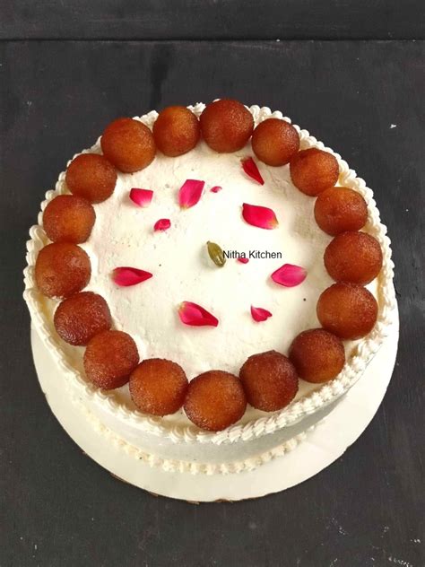 Gulab Jamun Cake Recipe From Scratch - Nitha Kitchen