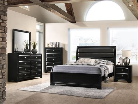 Monte Carlo Black King Bed (CLEARANCE) | Furniture Distribution Center