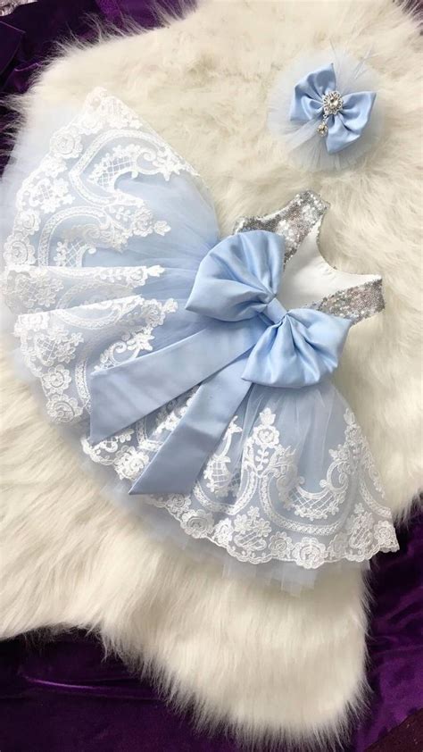 Light Blue Dress for Baby Girls with White Lace | Etsy in 2021 | Baby girl dresses, Baby girl ...