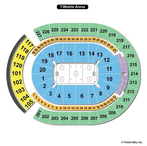 T-Mobile Arena, Las Vegas NV - Seating Chart View