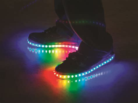 Luminous Lowtops - Make: | Light up shoes, Led shoes, Led lights shoes