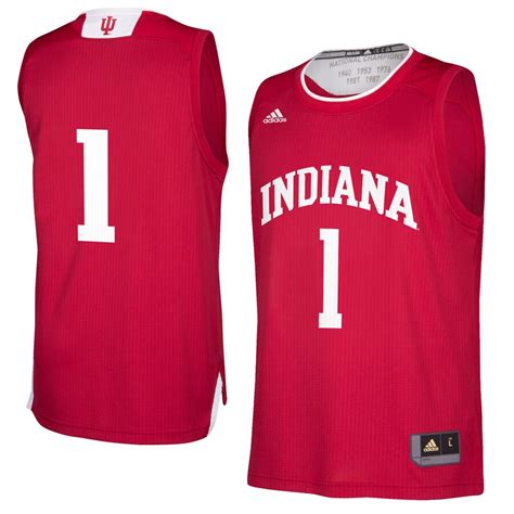 adidas Indiana Hoosiers Crimson 2017 March Madness Basketball Jersey