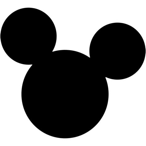 Mickey Mouse Silhouette Template ... | Mickey mouse silhouette, Mickey mouse head, Mickey mouse