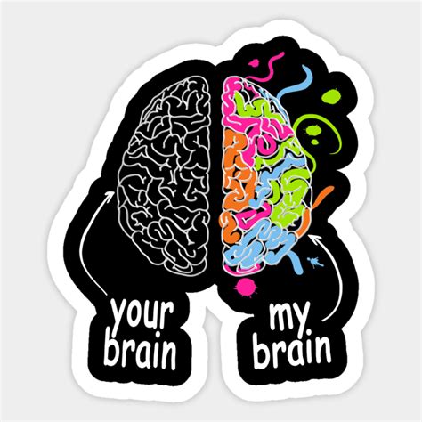 Neurodiversity brain Gift idea for Dyslexia ADHD Autism ASD - Neurodiversity - Sticker | TeePublic