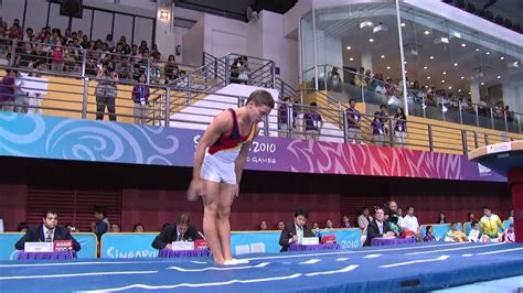 Men's Vault Final - Gymnastics - Singapore 2010 Youth Games - YouTube