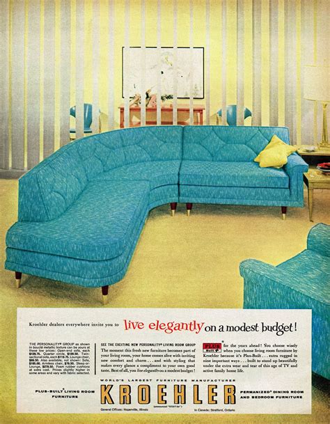 Remarkably Retro | Kroehler furniture, Mid century modern decor, Vintage house