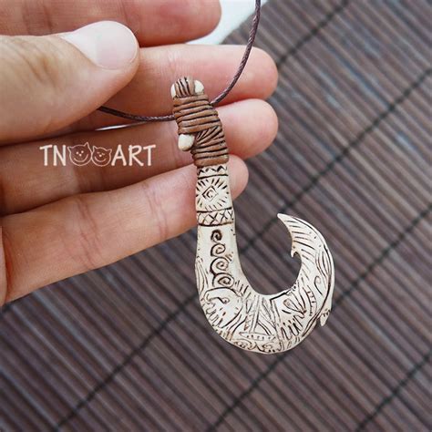 Maui Necklace / Maui fish hook Pendant Moana Disney / | Etsy