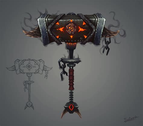 Fantasy Hammer Concept Art by Frostwindz on DeviantArt