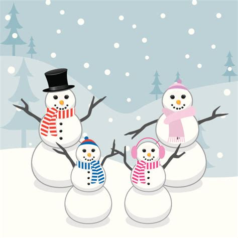 169 Snowman Family Svg Free SVG PNG EPS DXF File