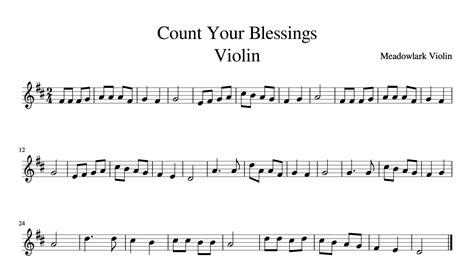 Easy Hymns For Violin (Free Sheet Music) — Meadowlark Violin Studio