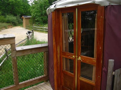 French doors on glenbrook yurt | pretty nice for a yurt, sma… | Flickr