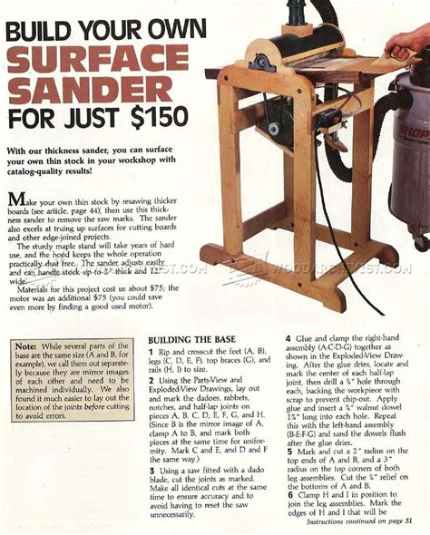 #554 Drum Sander Plans • WoodArchivist