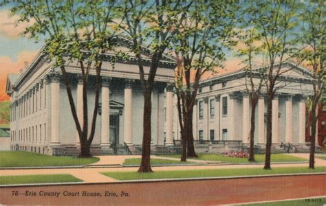 (Almost) Wordless Wednesday: Erie County Courthouse (Postcard Series ...