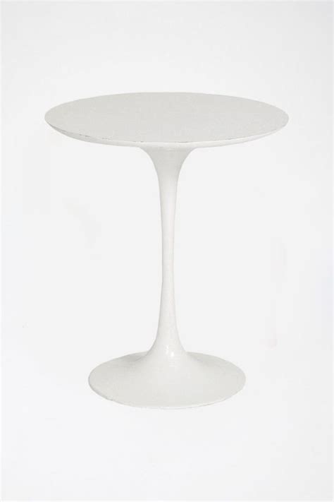 White Tulip Side Table - The Classic Modern Prop Hire Company