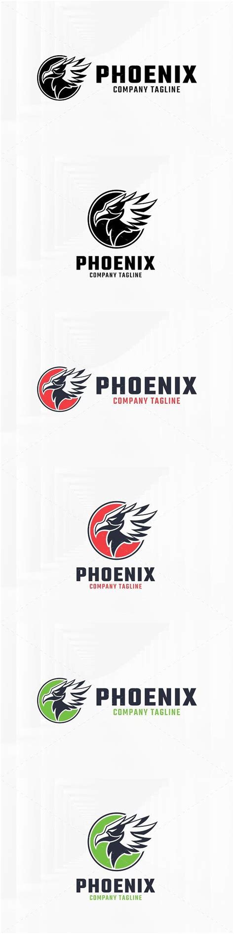 Phoenix Head Logo Template Phoenix Company, Logo Design, Graphic Design ...