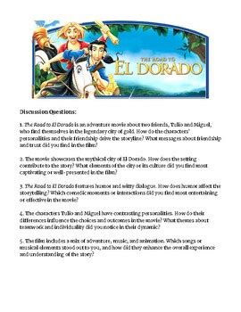 The Road to El Dorado: World Mythology Movie Guide | TPT