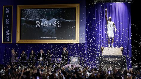 19-Foot Bronze Kobe Bryant Statue Unveiled Outside Lakers Arena