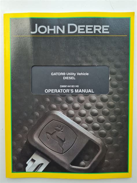 John Deere Gator Diesel Utility Vehicle Operators Manual - SPS Parts