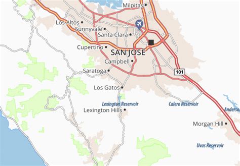 MICHELIN Monte Sereno map - ViaMichelin