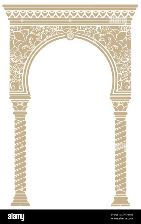 Carving pillars Stock Vector Images - Alamy