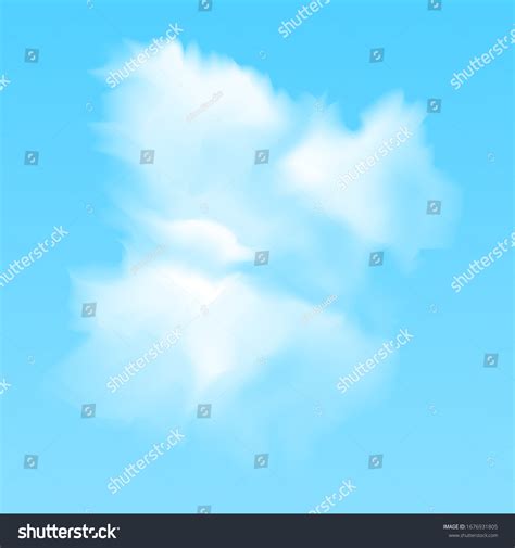 Vector Illustration White Realistic Clouds On Stock Vector (Royalty ...