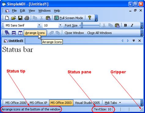 Digital Glossary: status bar