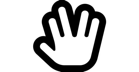 Hand spock free vector icon - Iconbolt