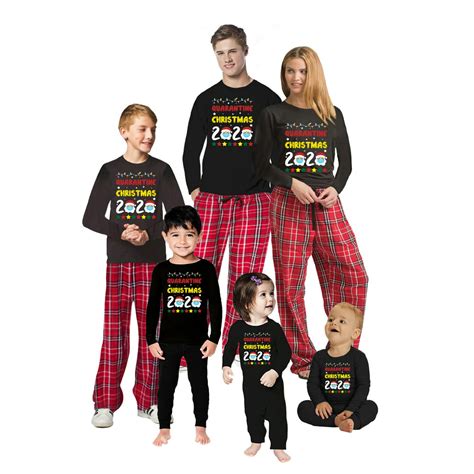 2020 Family Christmas PJs Matching Sets - Funny Quarantine Stay Away Ugly Xmas Holiday Pajamas ...