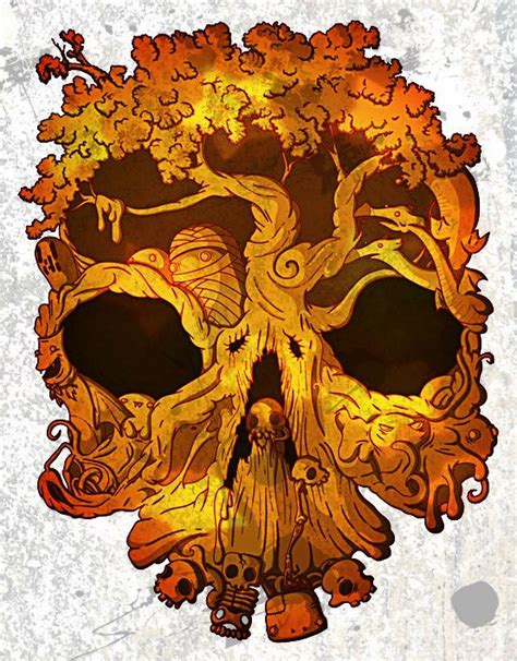 #SkullIllusions #Skulls #Trees | Bad to the Bone | Pinterest | Trees ...