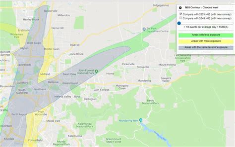 Perth Airport Noise Map