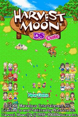 Harvest Moon DS Cute Nintendo DS (NDS) ROM Download - Rom Hustler