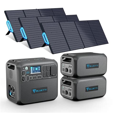 Buy BLUETTI Solar Generator AC200MAX and 2 B230 Expansion Batteries ...