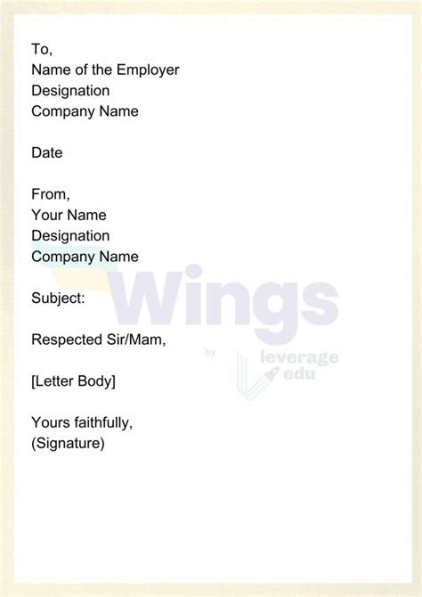 Letter Writing Format To Principal For Leave