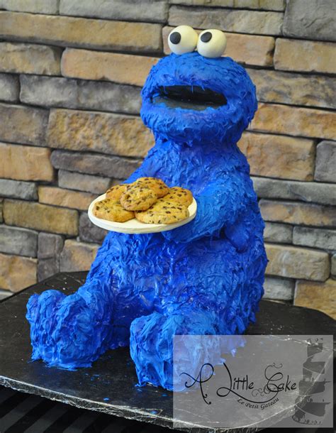 C058-Cookie Monster Birthday Cake