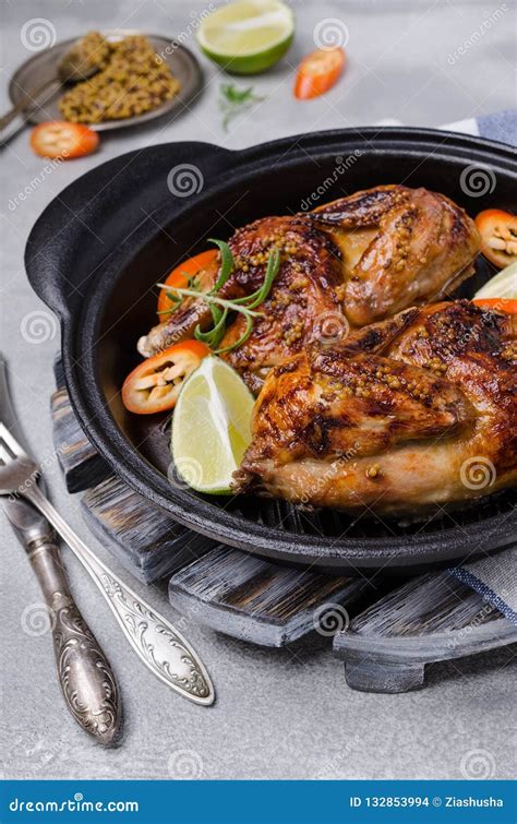 Traditional Fried Cornish Hen Stock Photo - Image of meat, cooked: 132853994