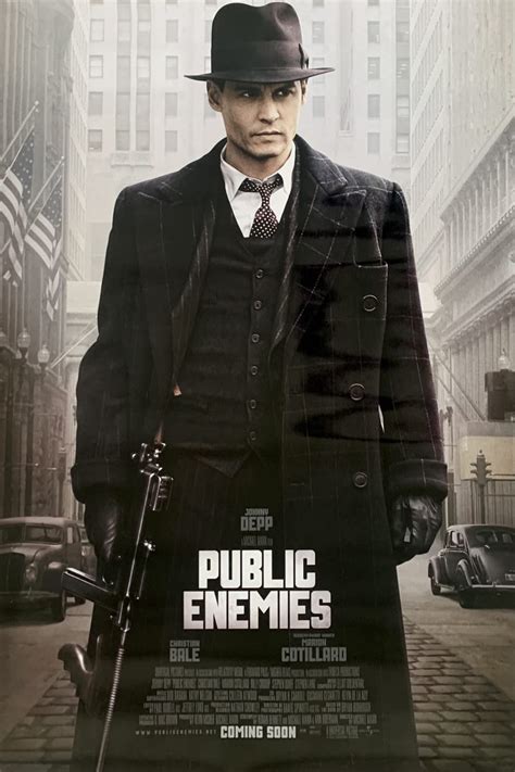 PUBLIC ENEMIES MOVIE POSTER Sided ORIGINAL FINAL 27x40 JOHNNY DEPP | ubicaciondepersonas.cdmx.gob.mx