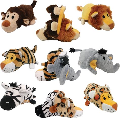 ETHICAL PET Flip A Zoo Wildlife Squeaky Plush Dog Toy, 8-in - Chewy.com