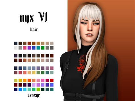 nyx V1 & V2 hairs | Sims hair, Sims 4, Maxis match