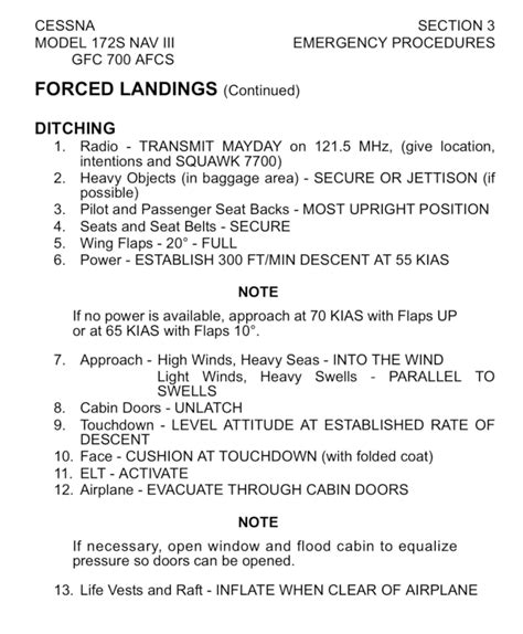 What you need to know - Cessna 172 emergency procedures