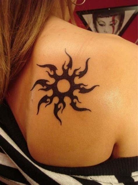 Tribal Sun Tattoo Design Ideas and Pictures - Tattdiz