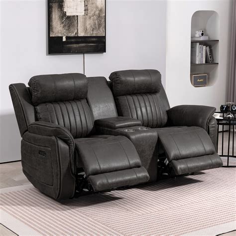 Zero Gravity Power Reclining Loveseat, Double Recliner Loveseat Sofa ...