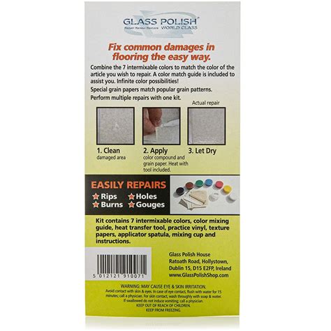 Vinyl Floor & Vinyl Tile Repair Kit - Do It Yourself - Heat Cure - 91007