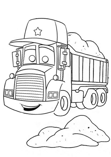 Mighty Truck Coloring Pages - Dejanato