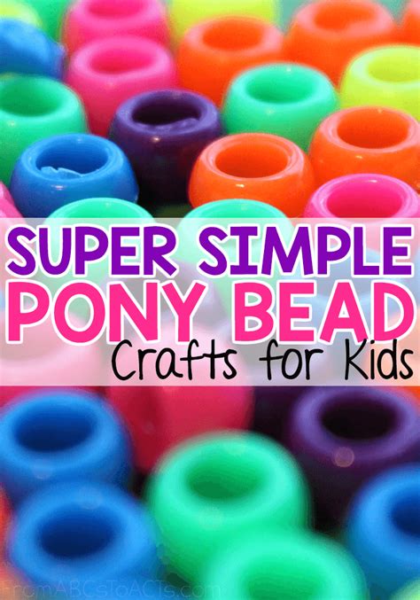 Super Simple Pony Bead Crafts for Kids - From ABCs to ACTs | Pony bead ...