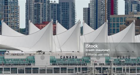 Canada Place Cruise Ship Terminal Stock Photo - Download Image Now - Abstract, Architecture ...