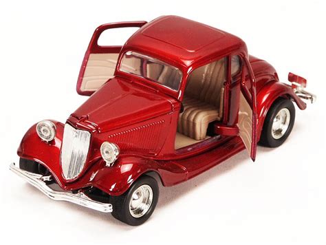 1934 Ford Coupe, Red - Motormax 73217 - 1/24 scale Diecast Model Toy ...